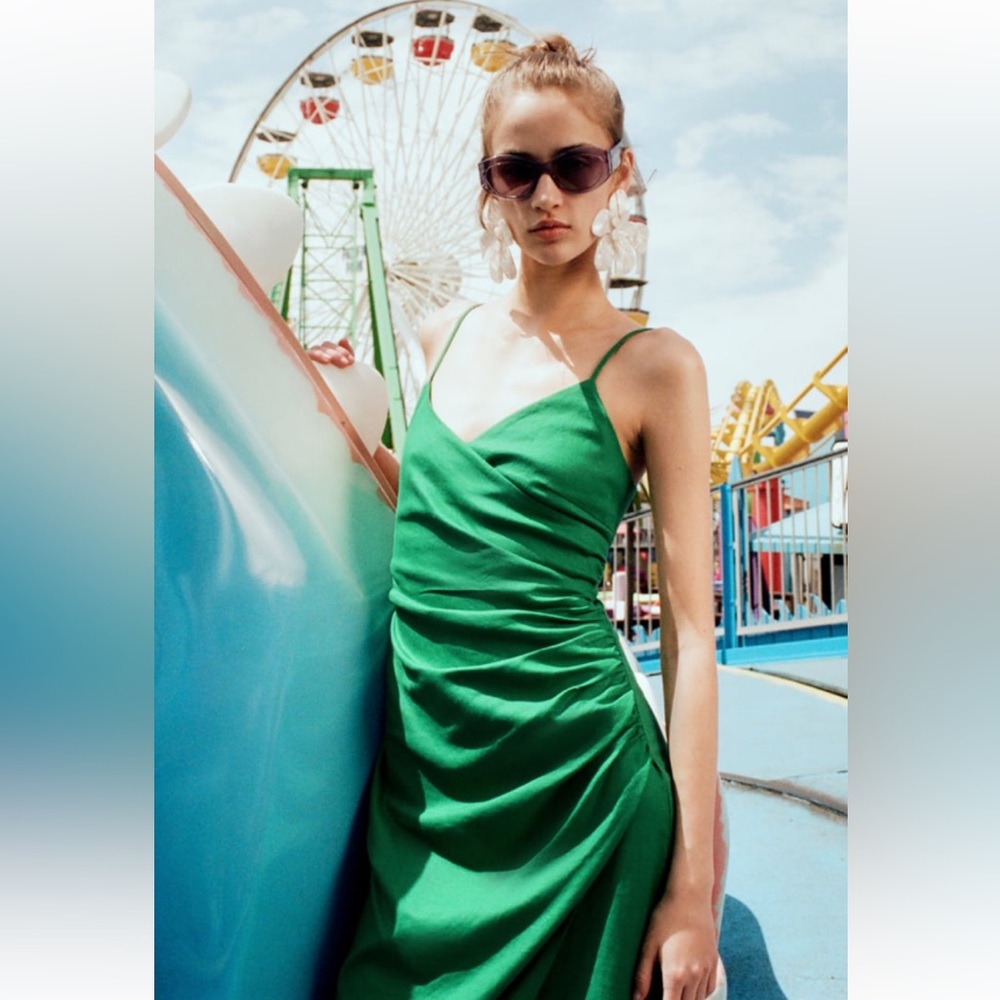 Zara sleeveless midi dress